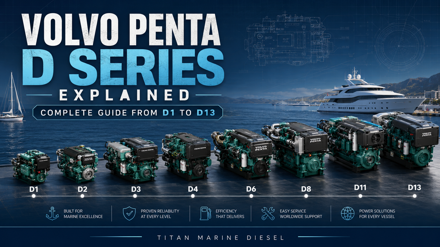 Volvo Penta D Series Explained - Complete Guide from D1 to D13