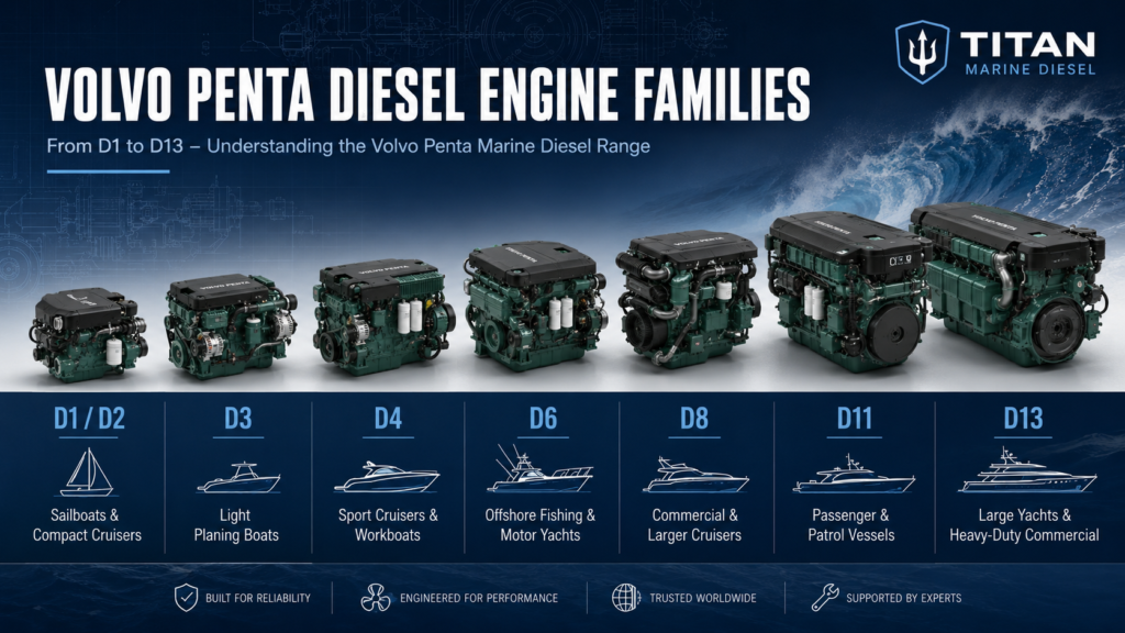 Complete Volvo Penta Marine Engine Buying Guide: Models, Sizes, Drives, Prices and Applications Volvo Penta Diesel Engine Families